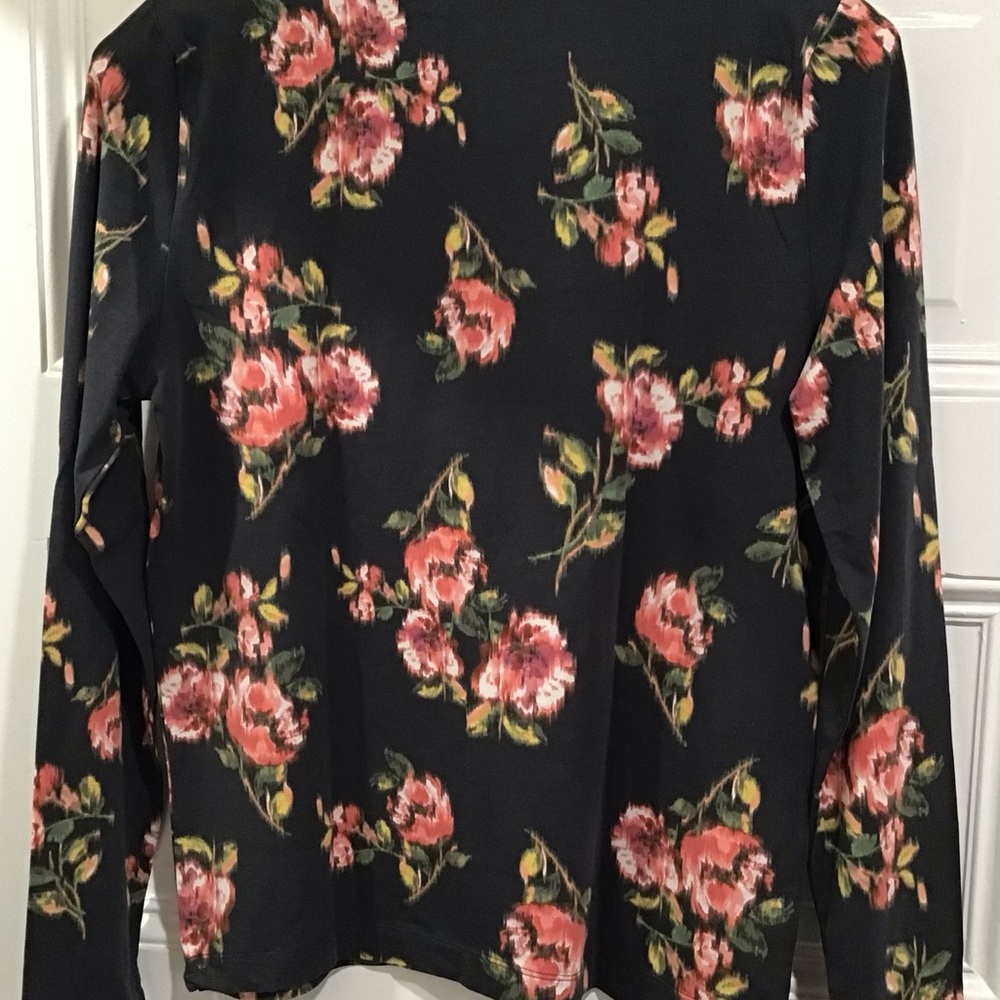 Floral Black Women's Top
